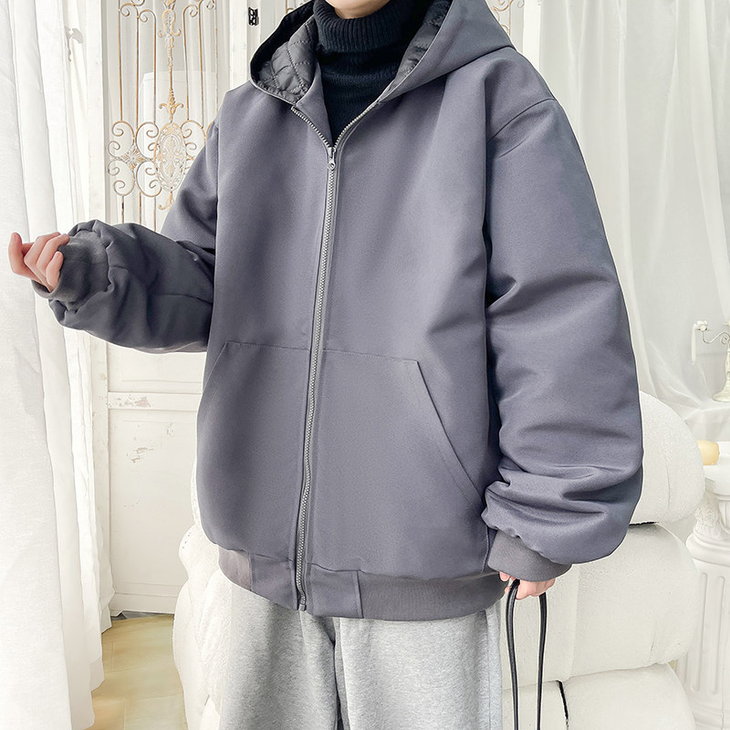 2025冬装连帽棉衣大码宽松棉袄XZ415-M013P115,男装棉衣,星座415