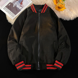 2023毛毯麂皮绒棒球服夹克美式外套男上衣DSA012A-JK522P70，男装夹克，星座415