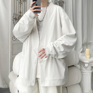 2025春秋开衫 港风灯芯绒男装大码外套 XZ415-JK80-P50图片
