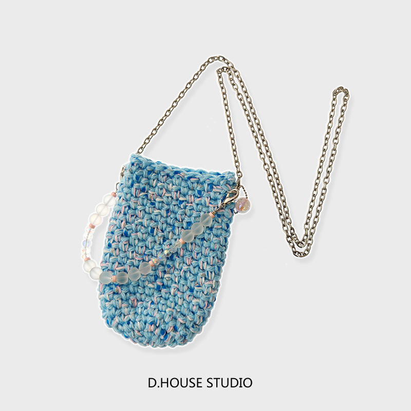 原创编织软糯清新可爱保温水杯包