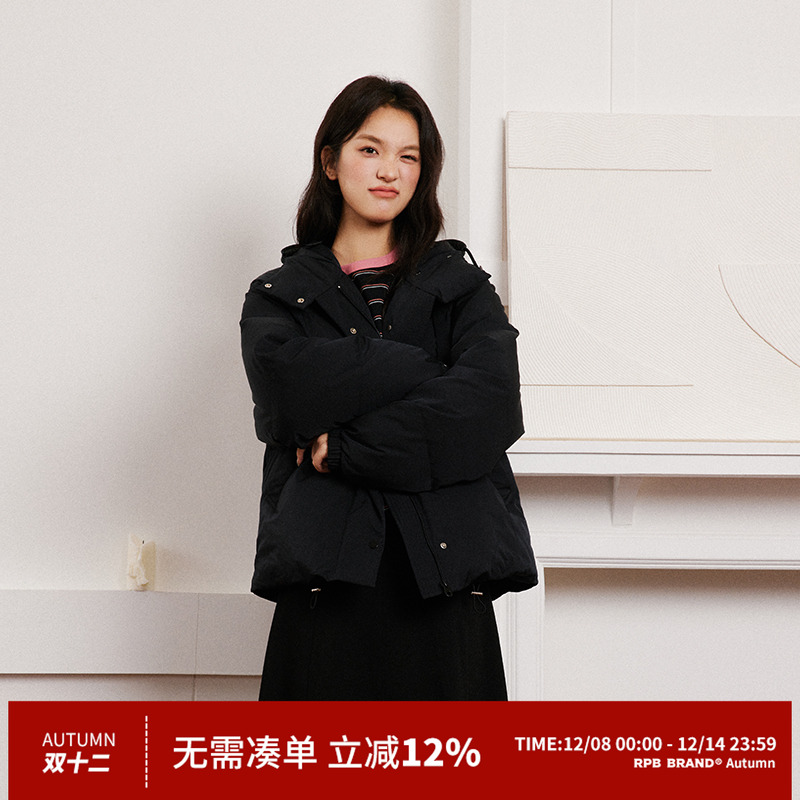 羽绒服RPBBRAND通勤连帽