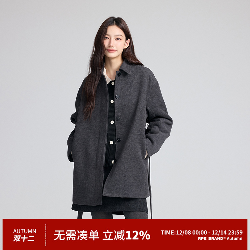 中长款双面呢风衣RPBBrand