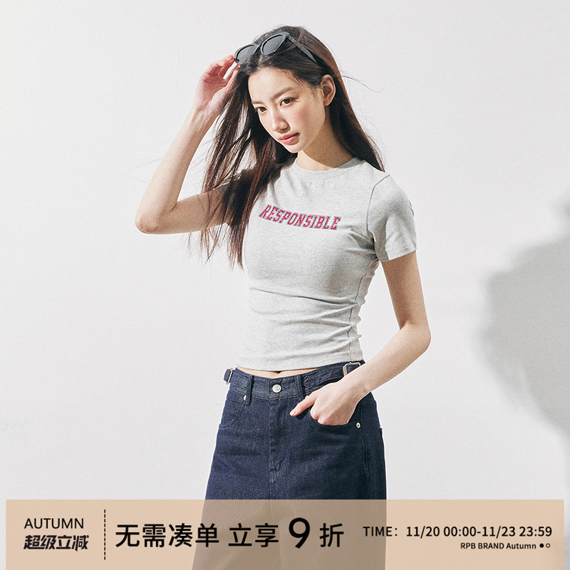 RPBBRAND美式复古辣妹T恤