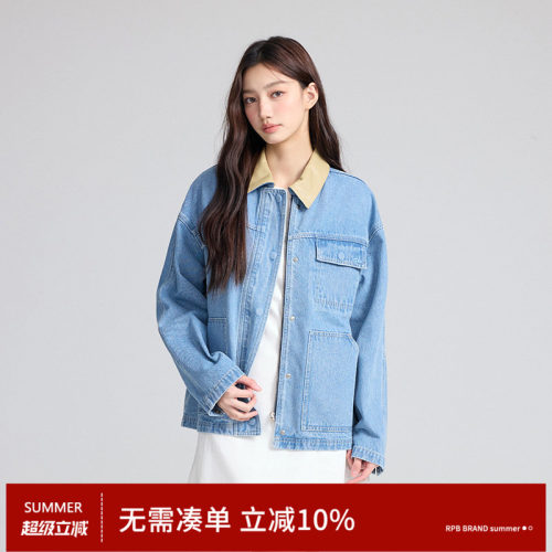 RPBBRAND复古牛仔短外套
