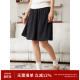 RPB BRAND日系慵懒感百搭通勤纯色基础短裙显瘦A字裙半身裙子夏季
