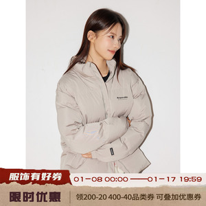RPB BRAND男女情侣款90白鸭绒秋冬保暖立领面包服宽松加厚羽绒服