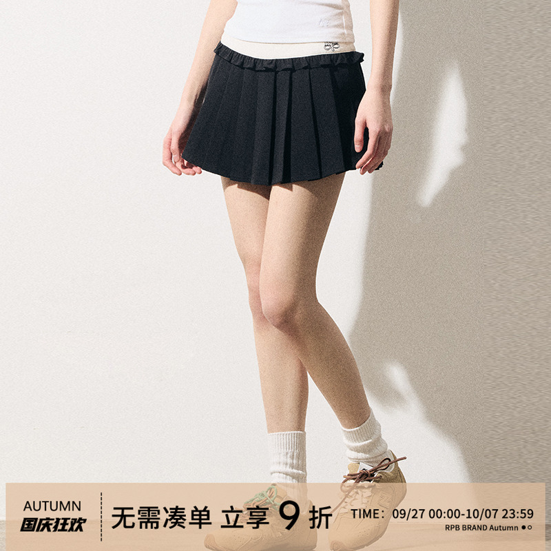 RPBBRAND复古学院风百褶裙