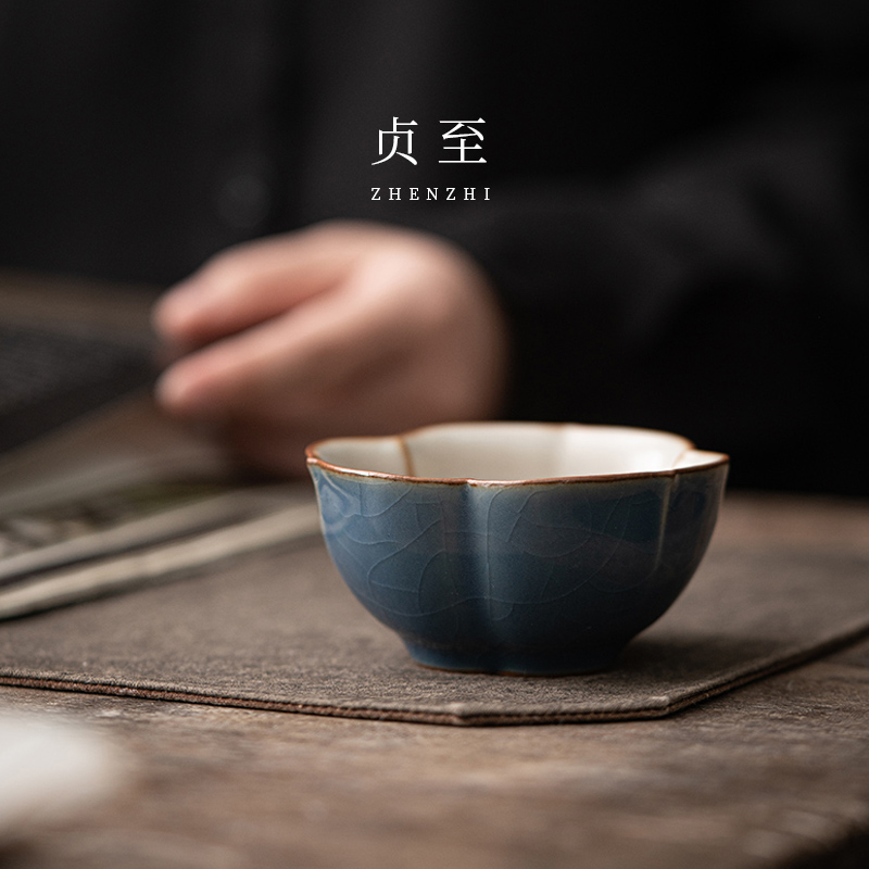柏韵冰裂釉手工陶瓷日式茶杯