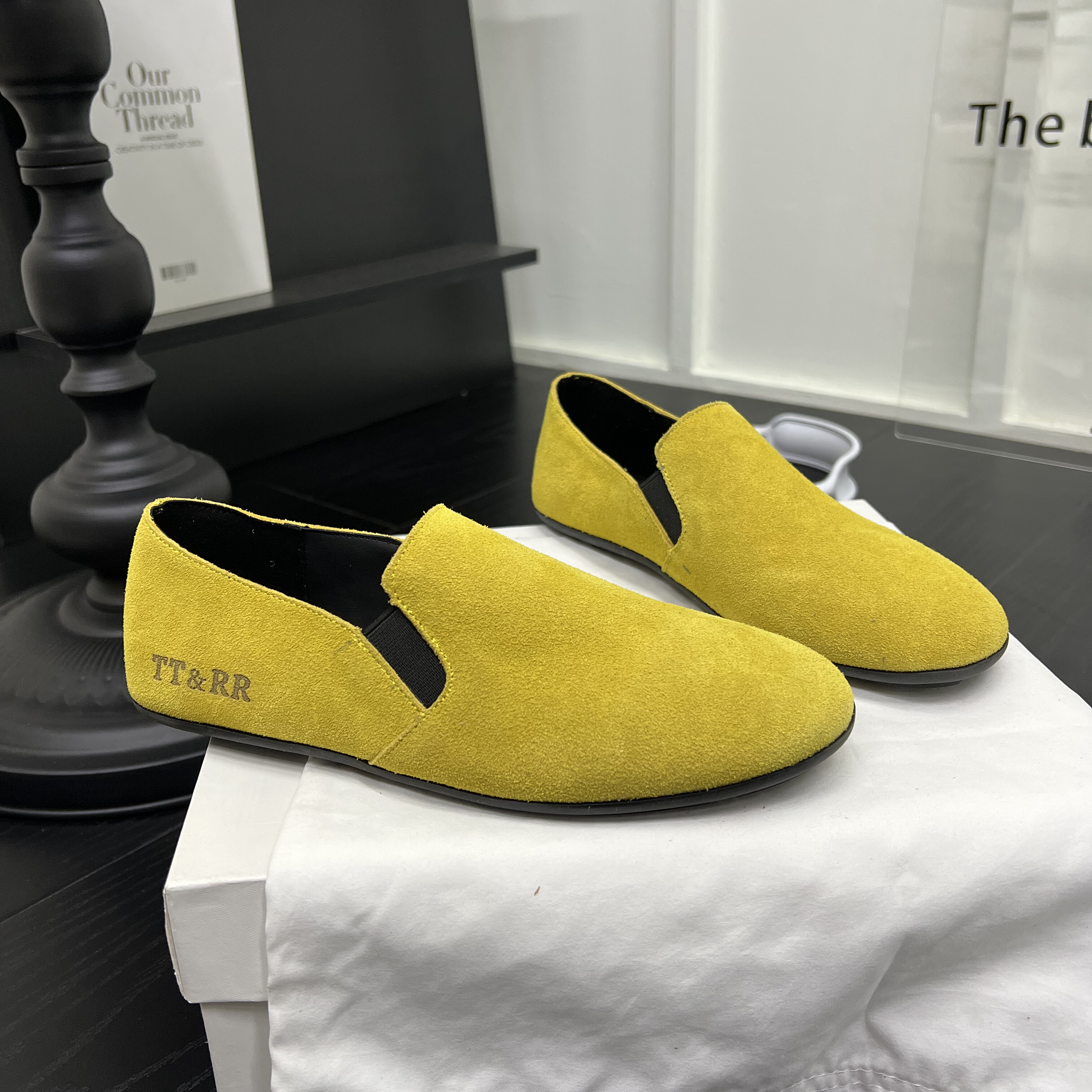 韩系磨砂皮一脚蹬平底单鞋百搭豆豆鞋女2026春季新款软底休闲鞋潮,女鞋,深口单鞋,淘宝优惠券,粉丝福利购,淘宝优惠卷