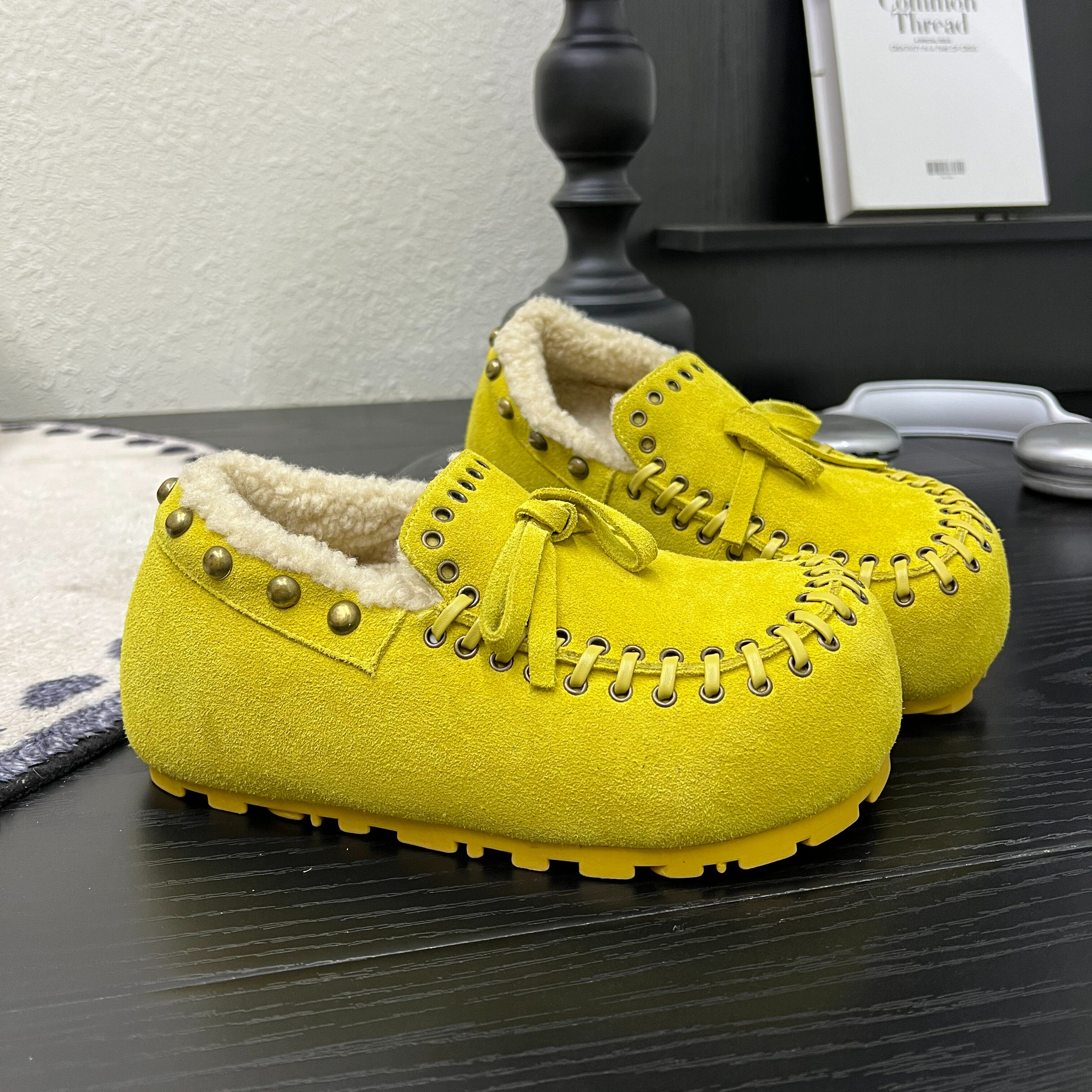 韩版磨砂皮大头平底内增高豆豆鞋女爆款保暖棉鞋一脚蹬加厚勃肯鞋,女鞋,乐福鞋（豆豆鞋）,淘宝优惠券,粉丝福利购,淘宝优惠卷