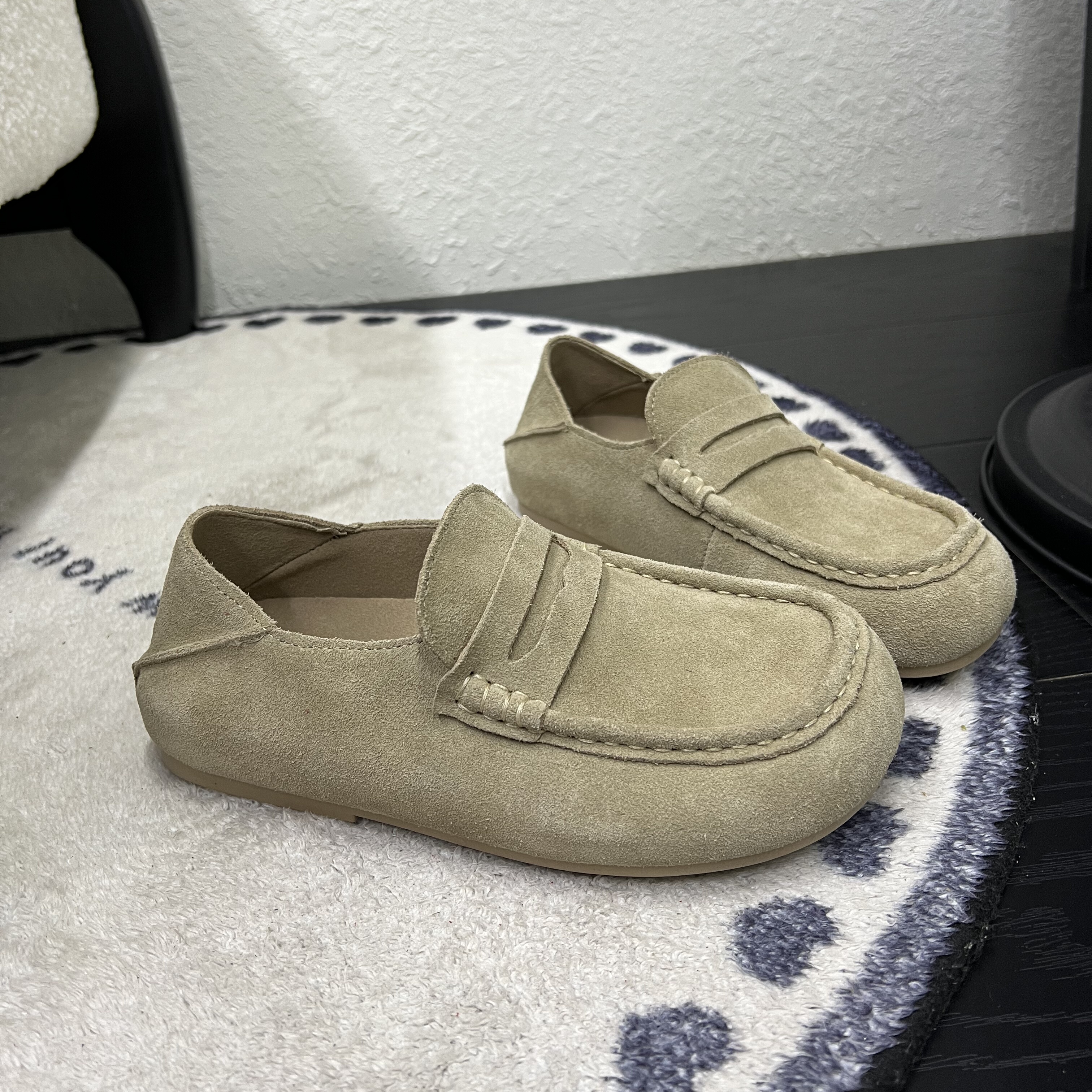 韩系复古风磨砂皮一脚蹬平底豆豆鞋女小众设计可两穿软底单鞋潮,女鞋,乐福鞋（豆豆鞋）,淘宝优惠券,粉丝福利购,淘宝优惠卷