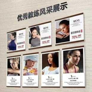 亚克力相框定制照片墙公司员工风采展示框免打孔挂墙相框师资介绍