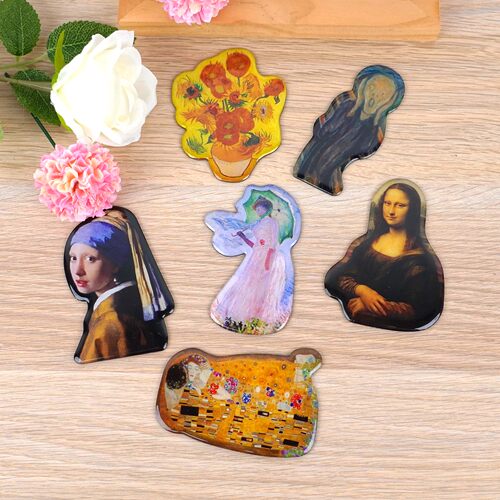 世界名画文艺复古软磁冰箱贴装饰