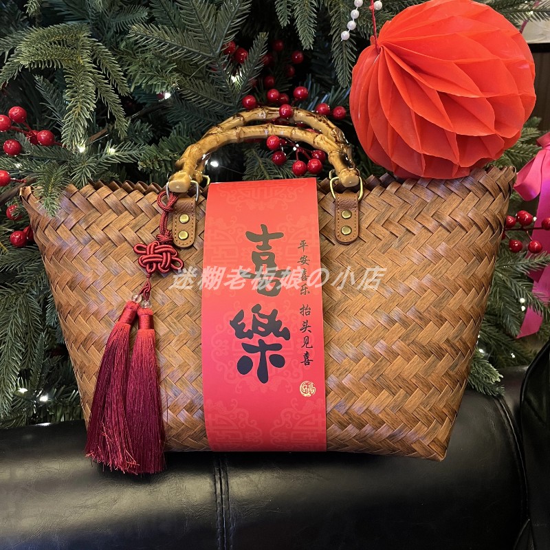 高品质端午节手工编织礼品袋