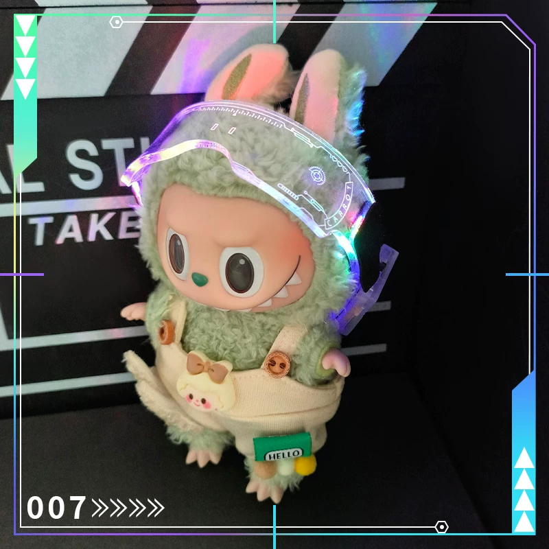 Cotton glasses, doll, small accessory, punk style, science and technology