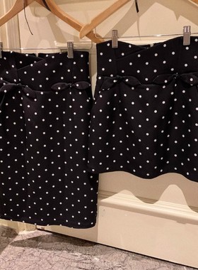 赵露思同款兔兔与波点浪漫法式少女半身裙女夏季秋冬短裙包臀裙