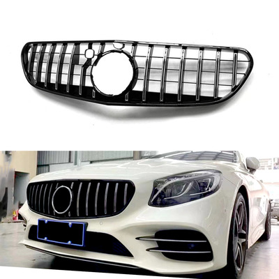 适用W217奔驰S级中网S400L双门C217竖S500L改装S450LS63COUPE格栅