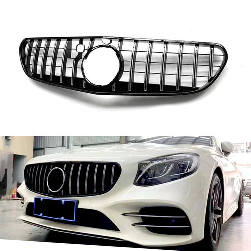 适用W217奔驰S级中网S400L双门C217竖S500L改装S450LS63COUPE格栅