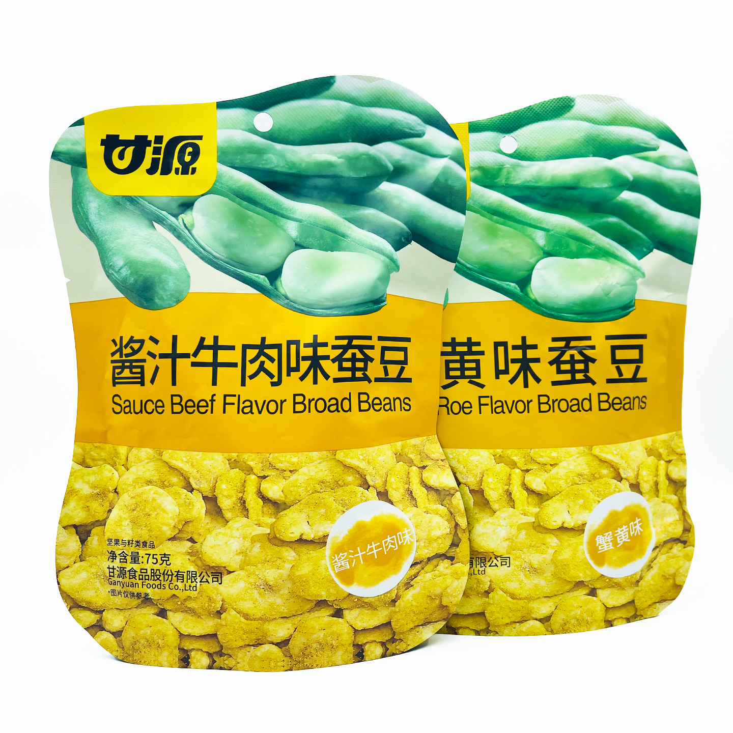 甘源酱汁牛肉味蚕豆75克/袋装