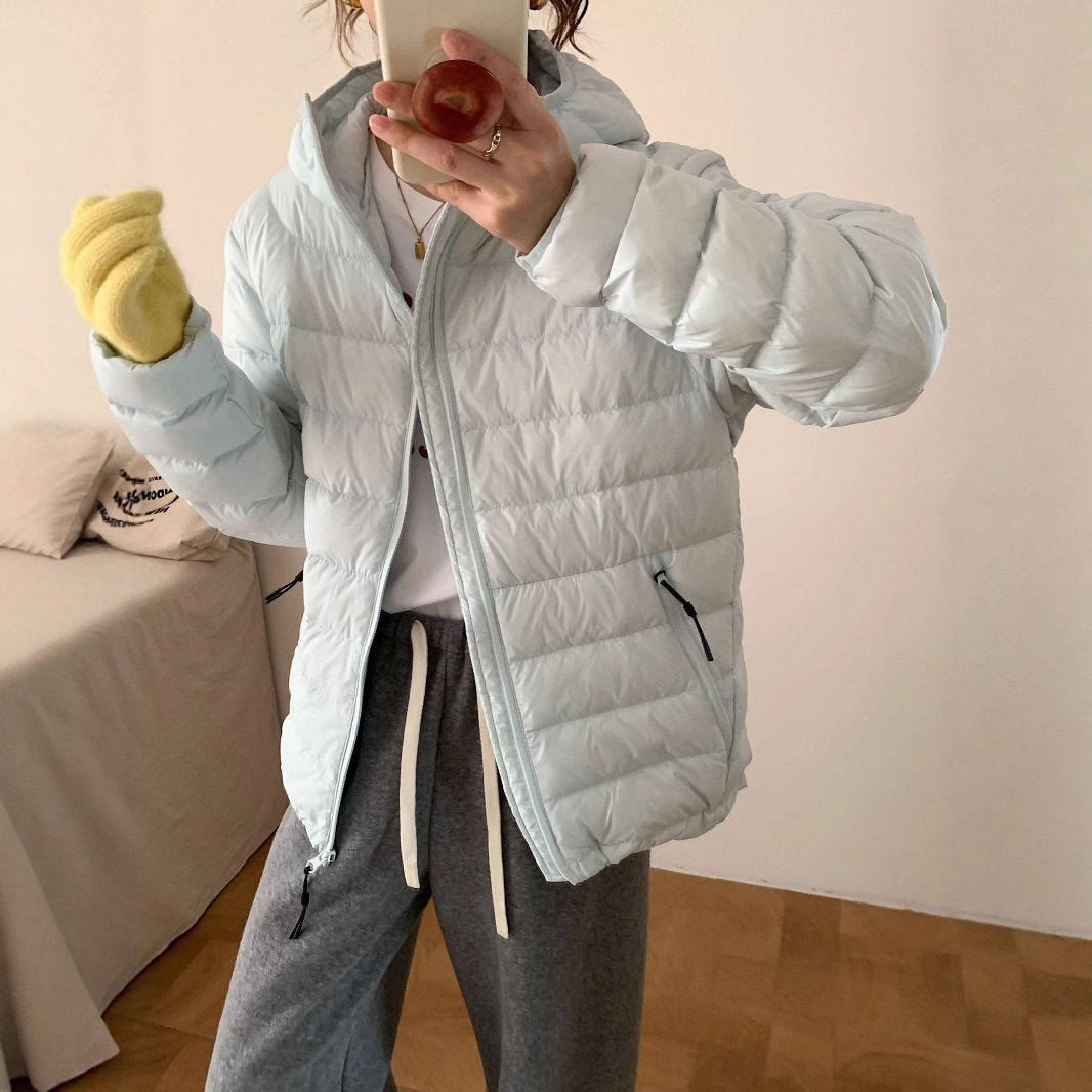 排骨轻薄短款羽绒服女