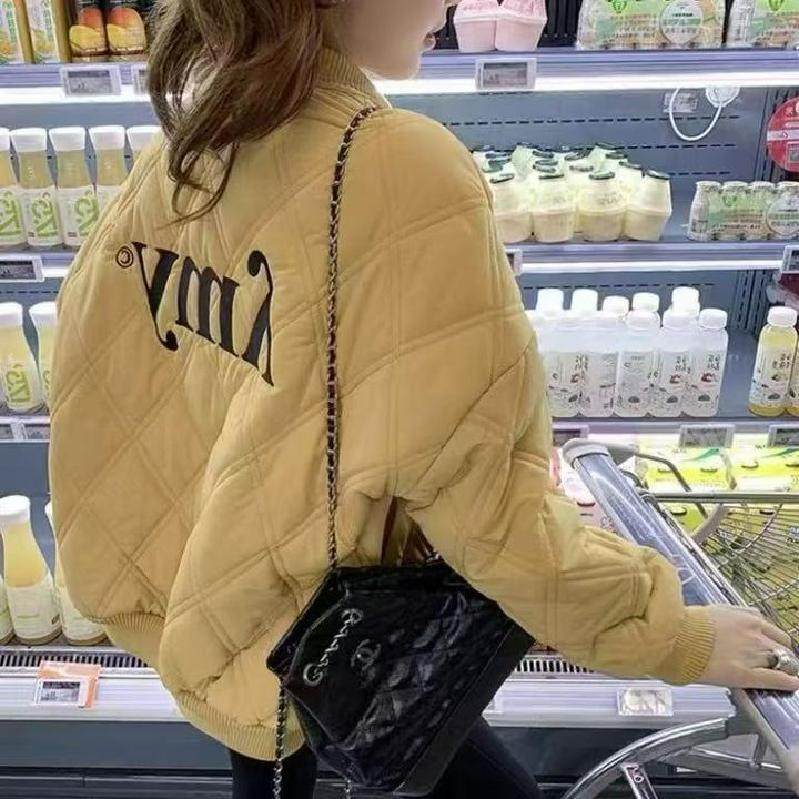 夹棉棒球服棉服女秋冬季爆款2025新款轻薄棉袄加厚二棉薄棉外套潮