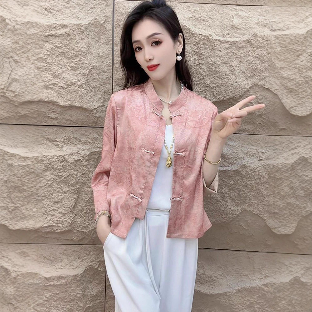 2026新中式防晒显瘦七分袖开衫