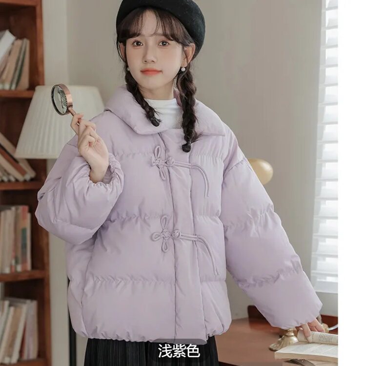 冬季中式盘扣加厚短款面包棉服