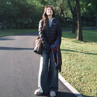 连帽短款排骨棉服女款冬季新款轻薄棉袄夹棉薄外套女装冬羽绒棉衣