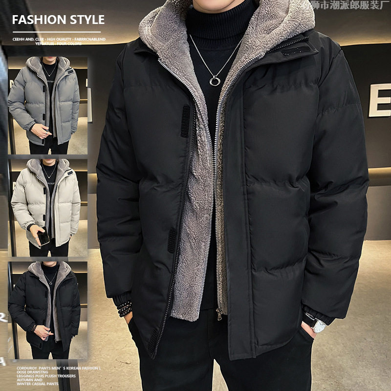 男士冬季加厚保暖假两件棉服