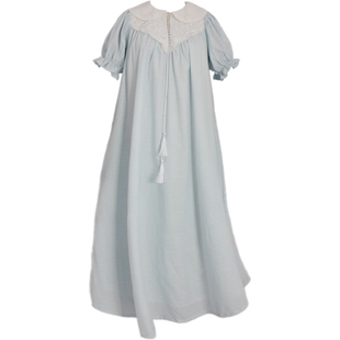 復古宮廷睡裙娃娃古董裙夏季 可愛純棉連衣裙全棉家居服睡衣220309