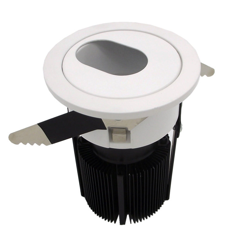 射灯led嵌入式高显色客厅家用室内餐厅中性暖光防眩洗墙筒灯椭圆