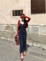 Платье-комбинация, цветочный принт