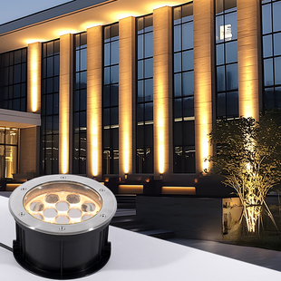 一束光地埋灯景观楼体聚光照墙灯led户外防水门柱灯嵌入式 埋地埋