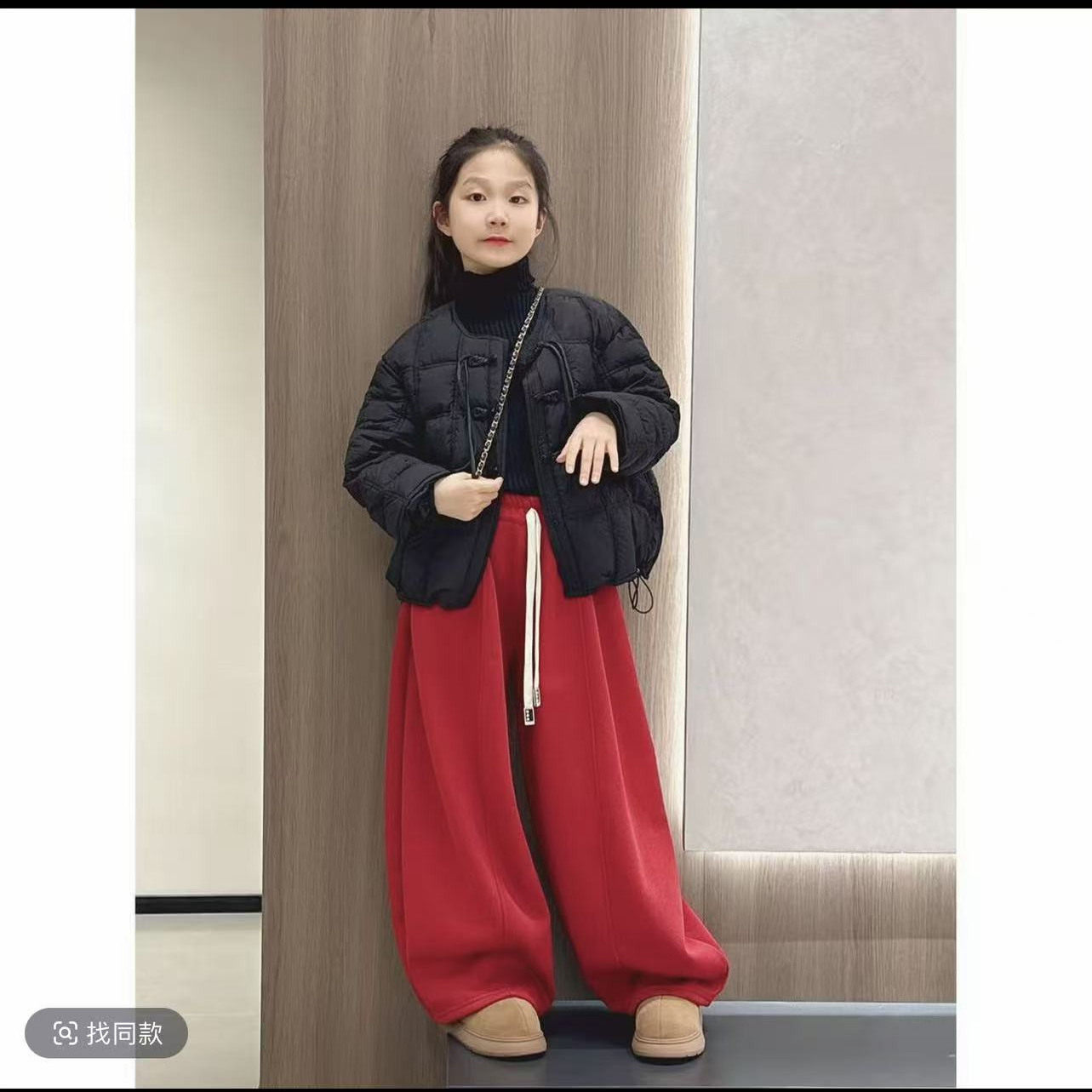 拜年服新中式盘扣设计感棉衣休闲裤2026年冬新款保暖龟背泡芙棉服,童装/婴儿装/亲子装,棉袄/棉服,淘宝优惠券,粉丝福利购,淘宝优惠卷