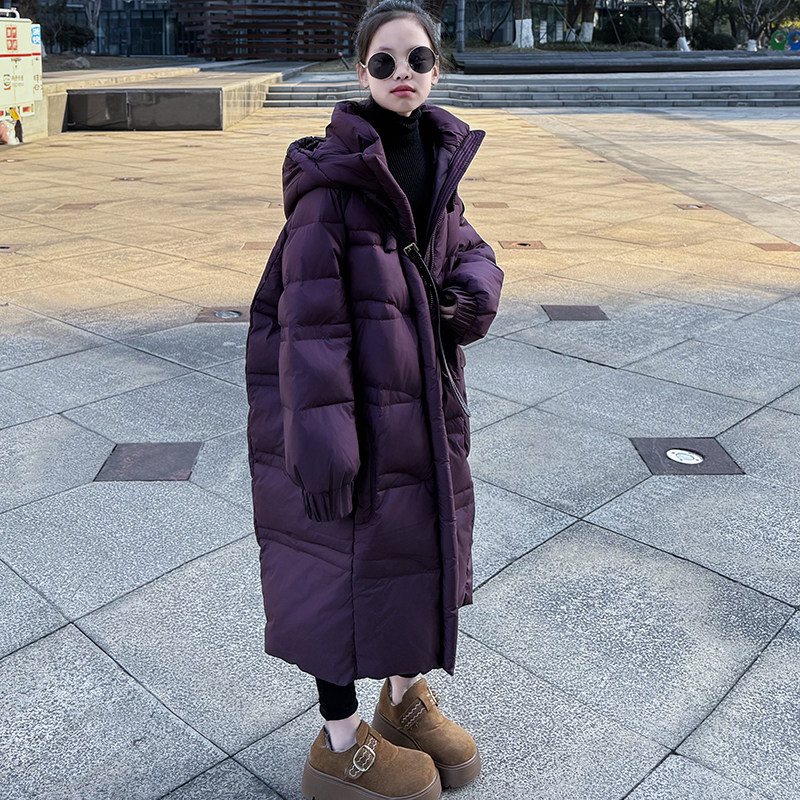 儿童装女童冬装加厚中长款羽绒服外套2025新款中大童女孩冬季洋气,童装/婴儿装/亲子装,羽绒服,淘宝优惠券,粉丝福利购,淘宝优惠卷