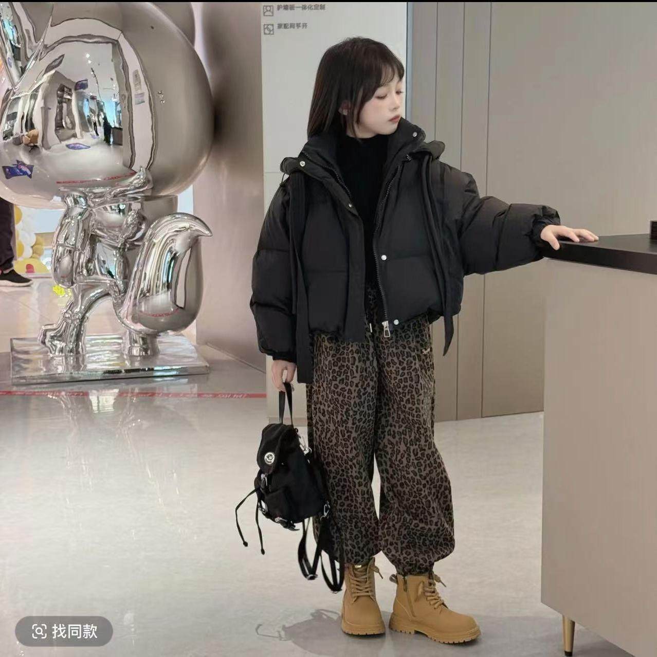 女童冬季羽绒服加厚保暖中大童洋气短款外套女童加绒休闲裤一体绒,童装/婴儿装/亲子装,羽绒服,淘宝优惠券,粉丝福利购,淘宝优惠卷