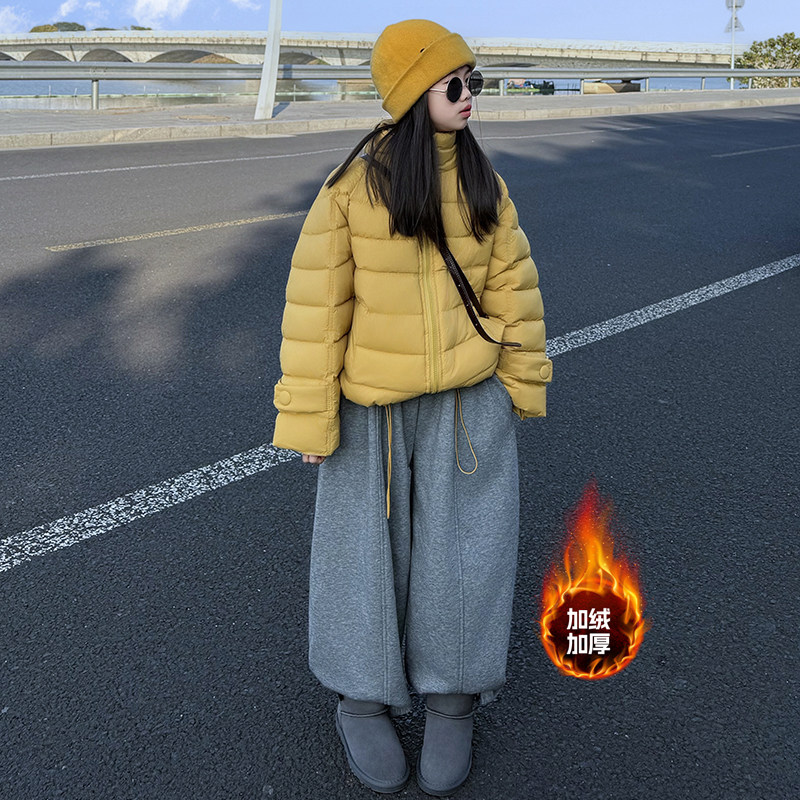 女童冬装加厚棉衣2025新款韩版洋气休闲棉服儿童装秋冬季棉服外套