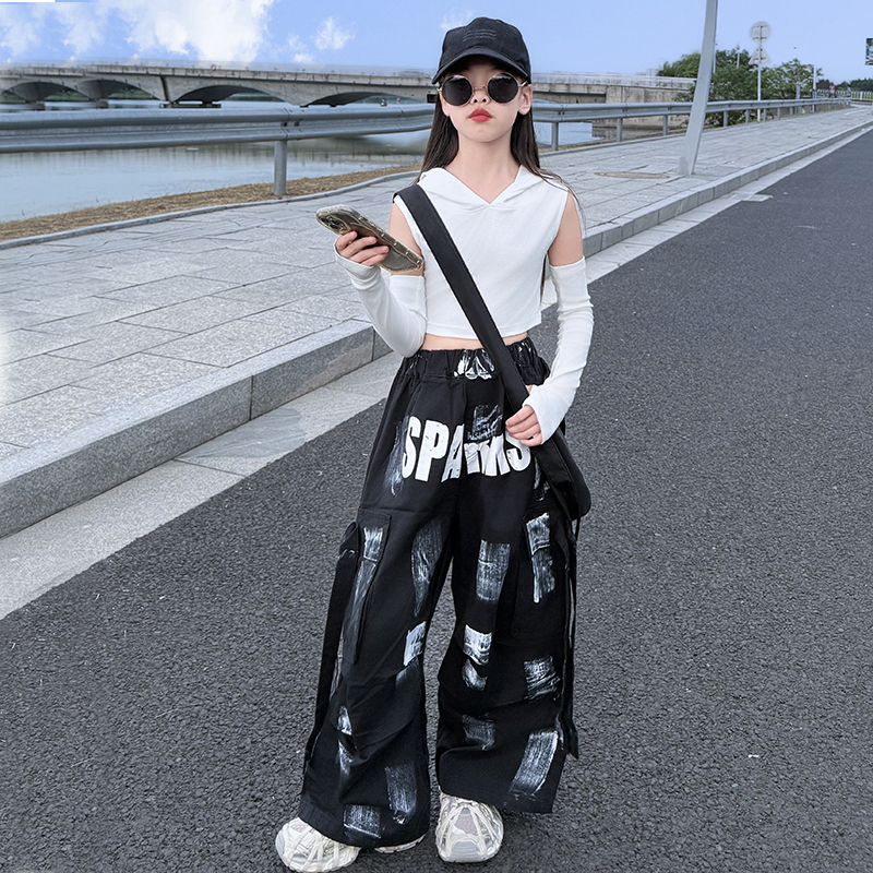 网红女童爵士服套装嘻哈走秀潮