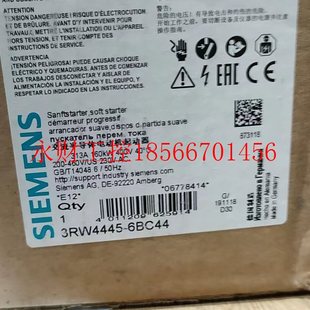 3RW4445 议价全新西门子软启动原装 包邮 正品 6BC44￥ 秒发顺丰