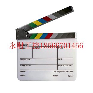 议价彩色亚克力导演板电影场记板英文拍板打板拍照背景摄影道￥