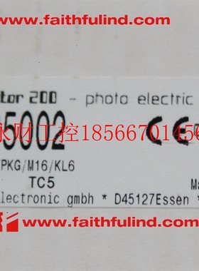 议价Ifm OO5002 易福门光电传感器 OOF-FPKG/M16/KL6￥
