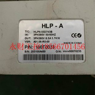 3.7KW A变频器HLPA03D743B 380V功能包好￥ HLP 议价海利普