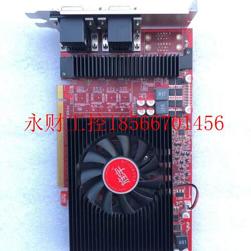 议价现货 旌宇直出HD7600 4VGA 四屏显卡 四联屏4XVGA原生接口￥