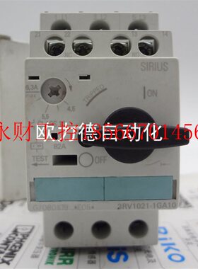 议价马达保护开关 电机断路器 3RV1021-1GA10 4.5-6.3A 可调￥