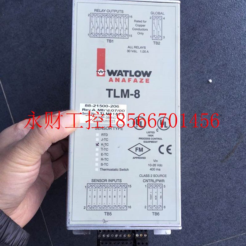 议价*ANAFAZE TLM-8 88-21500-206 TLM8P-380NC WATLOW现货￥