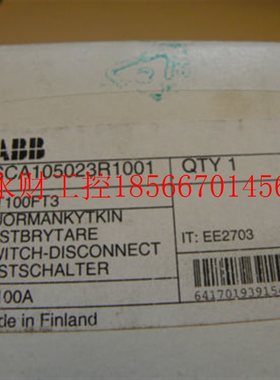 议价全新原装ABB隔离开关OT100FT3;物料号10155183￥