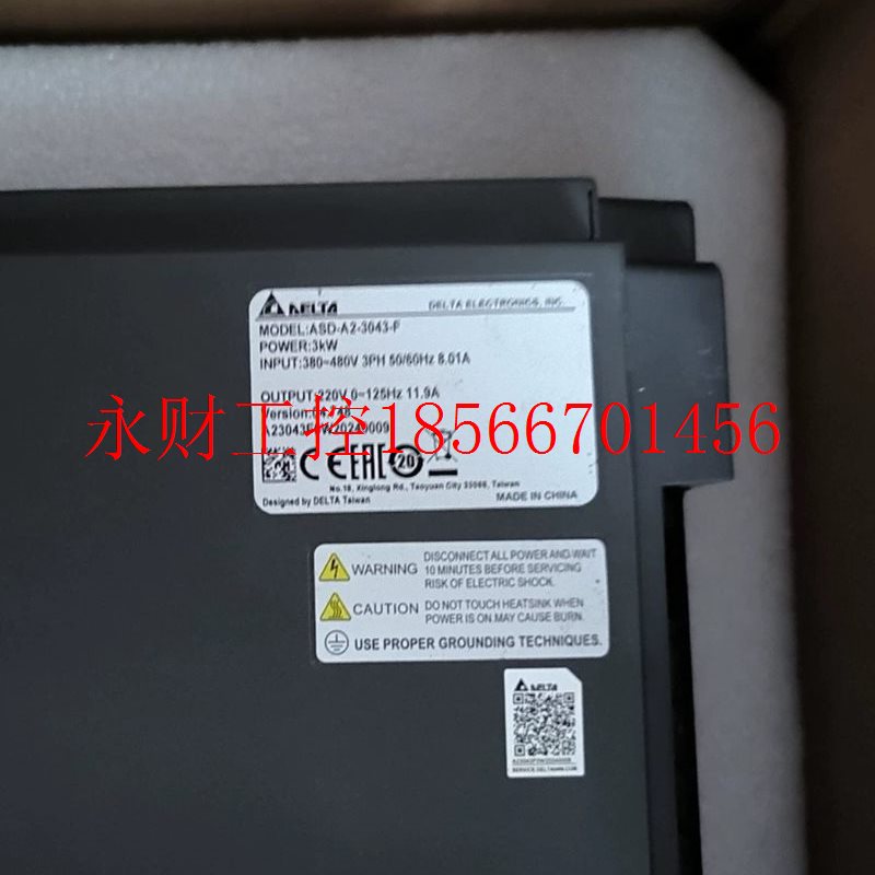 议价全新ASD-A2-3043-F,台达A2,3KW总线驱动器￥