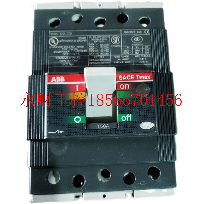 议价ABB Tmax T3S 225 125A 150A 200A 225A 250A￥