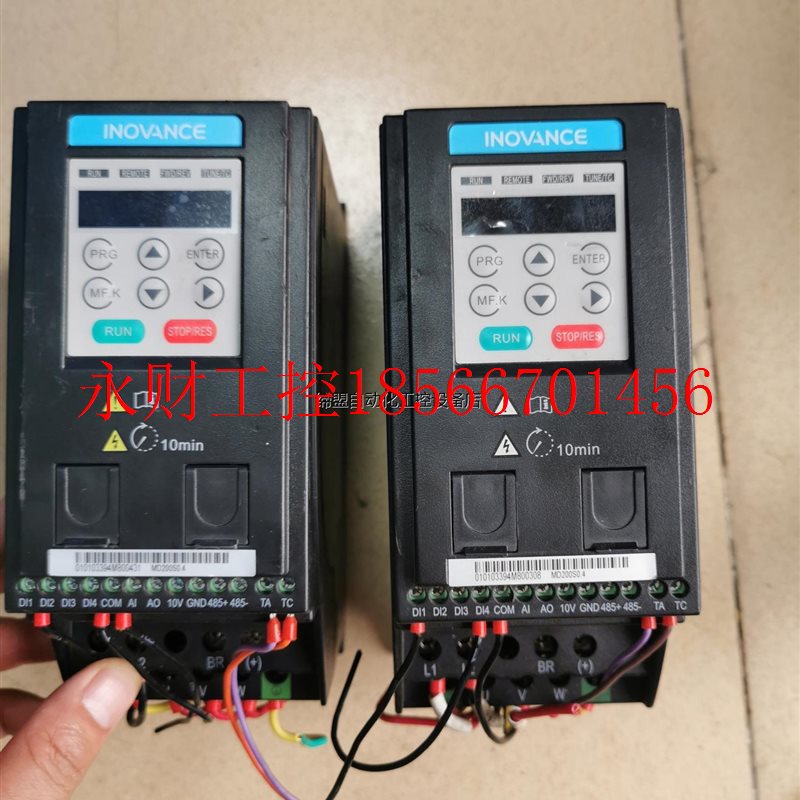 议价汇川变频器,型号MD200S0.4,现货俩台,质量包好,￥