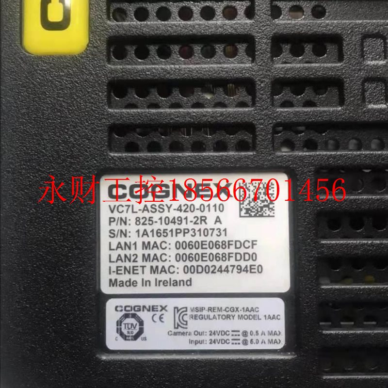 议价COGNEX康耐视拆TMF机0成新视觉制器VC7L-ASS9Y-42控0-001￥